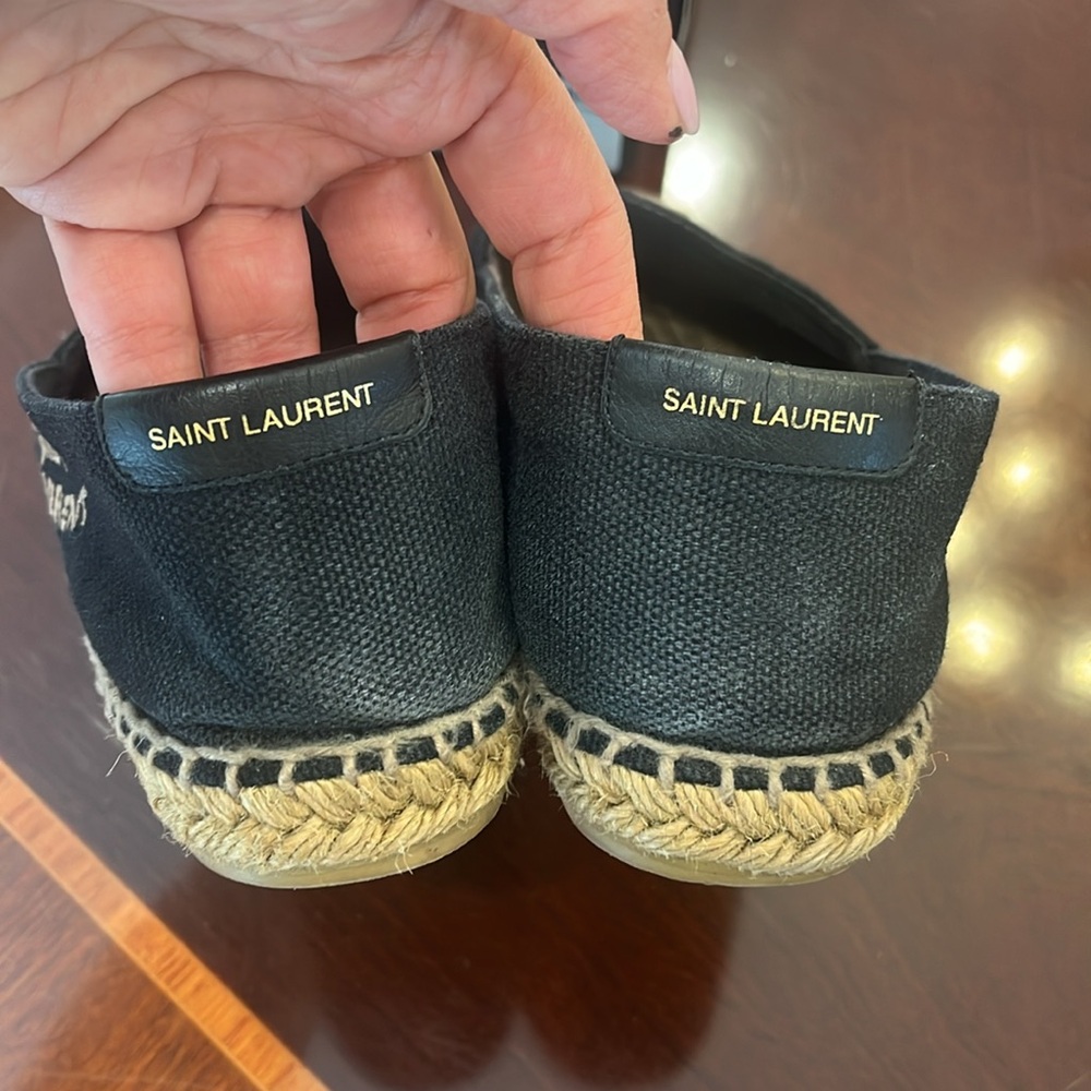 Saint Laurent Black Espadrilles - Picture 5 of 9